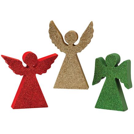 Glitter Angels, Set of 3 by Holiday Peak™-375637