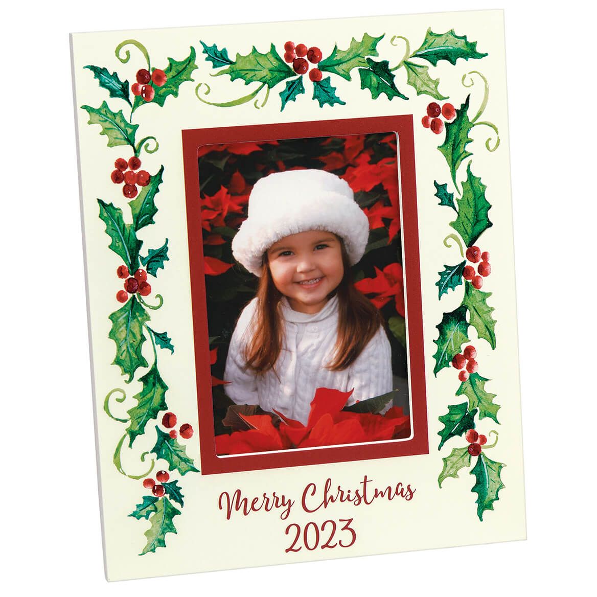 Personalized Cheerful Holly Frame + '-' + 375676