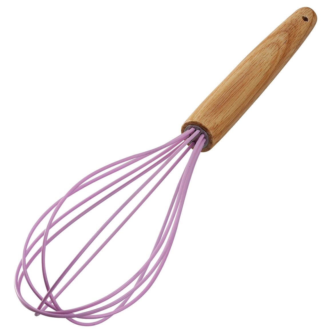 Wood Handle Silicone Whisk + '-' + 375689