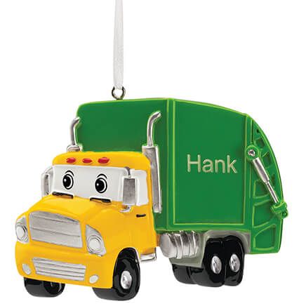 Personalized Garbage Truck Ornament-375715