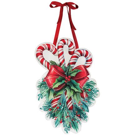 Candy Cane Bunch Door Hanger By Holiday Peak™-375827