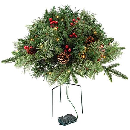 Lighted Christmas Urn Filler with Stand By OakRidge™-375828