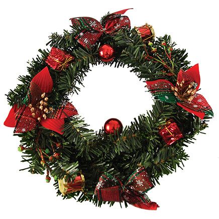 Shimmering 10" Christmas Wreath-375881