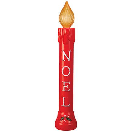 NOEL Candle Lighted Blow Mold-375912