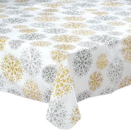 Retro Snowflake Vinyl Table Cover By Chef's Pride™-375930