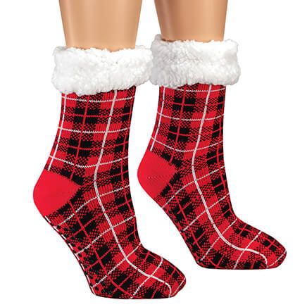 Festive in Flannel Holiday Boot Socks-375967