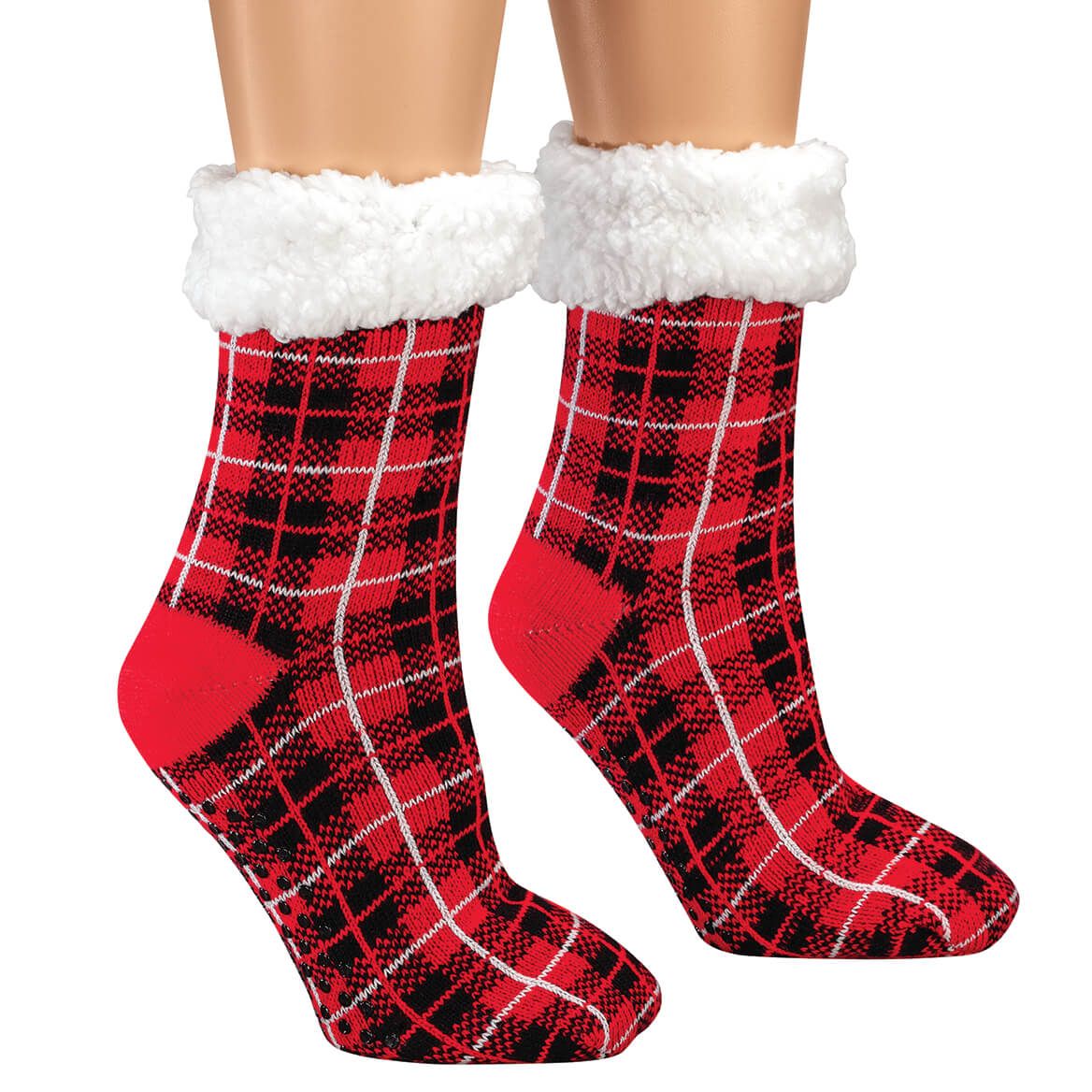 Festive in Flannel Holiday Boot Socks + '-' + 375967