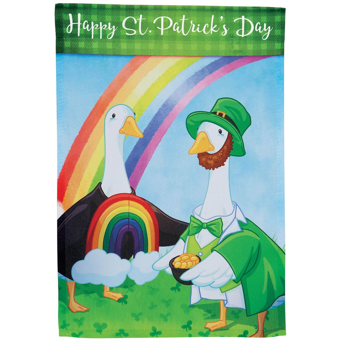 St. Patrick's Day Goose Garden Flag + '-' + 376332