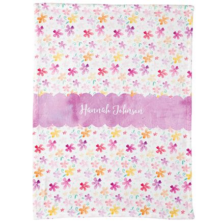 Personalized Spring Flowers Children's Blanket-376358