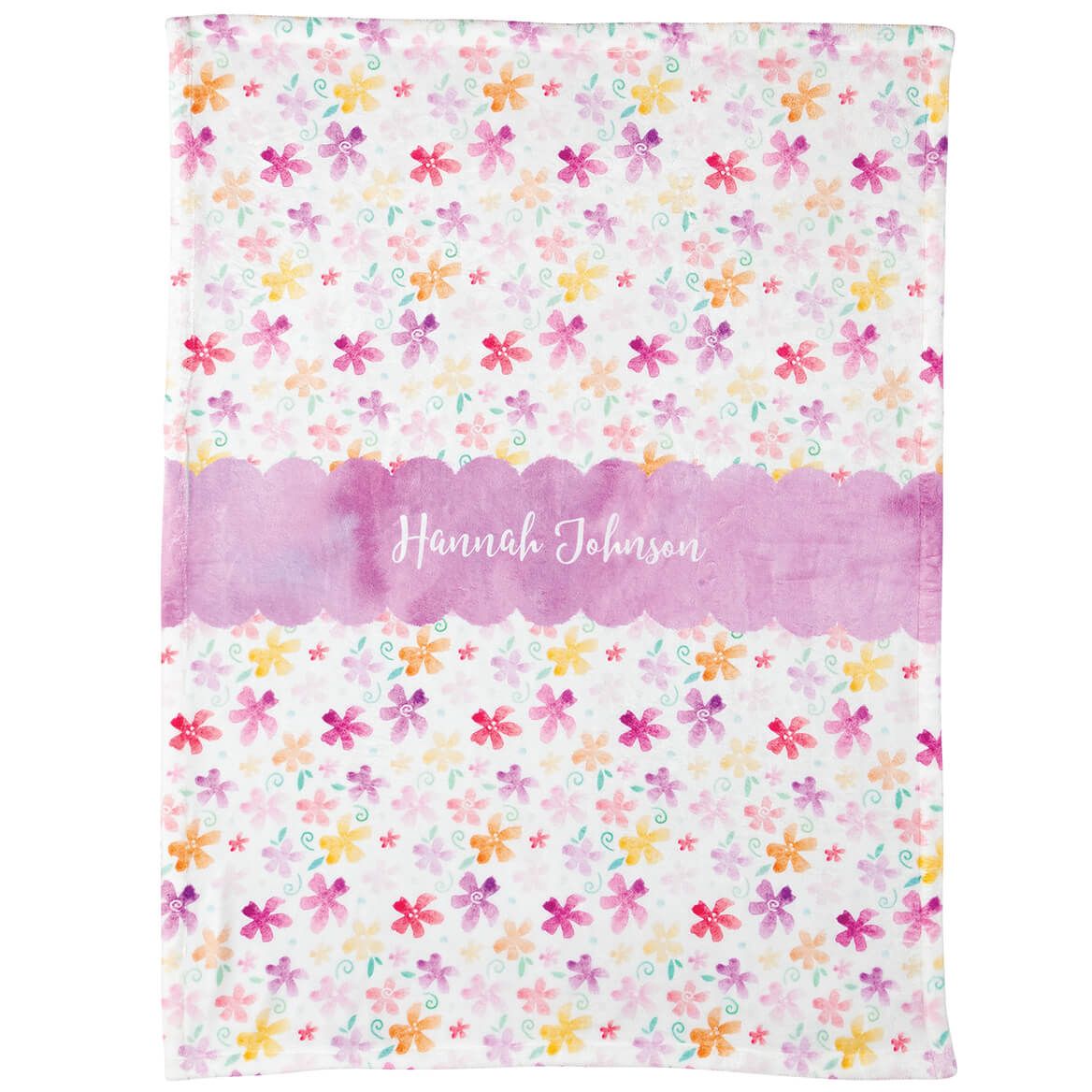 Personalized Spring Flowers Children's Blanket + '-' + 376358