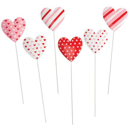 Mini Metal Heart Stakes, Set of 6 by Fox River™ Creations-376489
