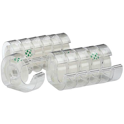 Transparent Tape Rolls On Dispenser, 12-Pack-376497