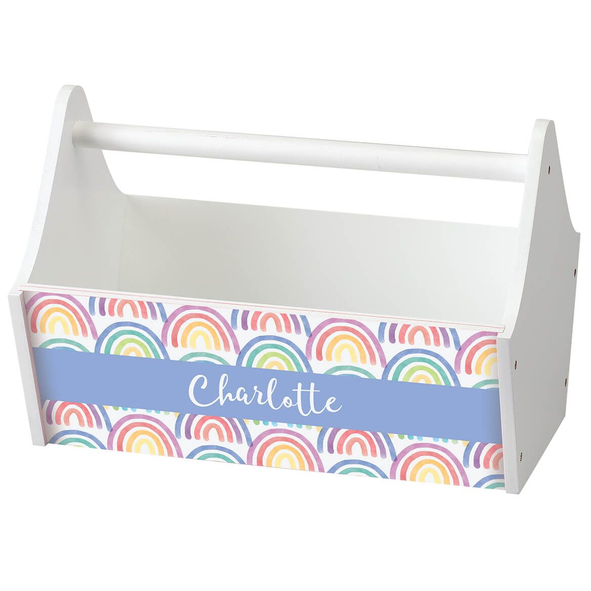 Personalized Rainbows Toy Caddy + '-' + 376511