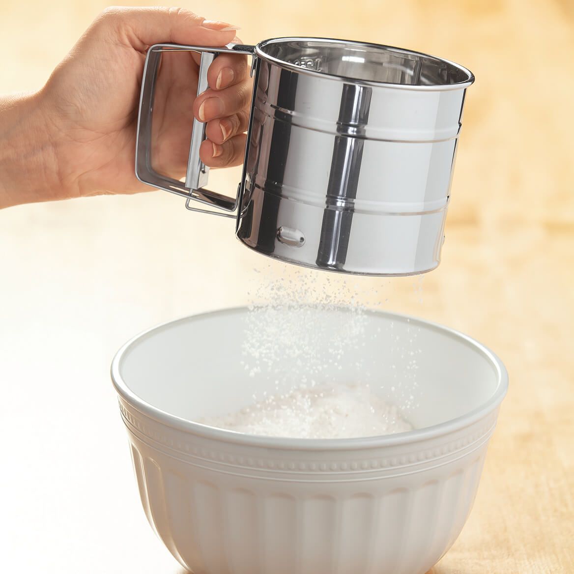 Stainless Steel Handheld Flour Sifter, Reusable Mesh Sieve For Baking, Cooking, And