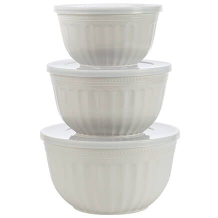 6-Pc. Nesting Ceramic-Look Storage Bowl Set by Chef's Pride™-376579