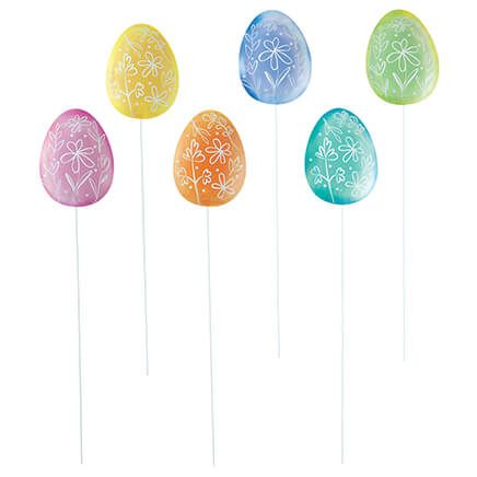 Easter Egg Stakes, Set of 6 by Fox River™ Creations-376727