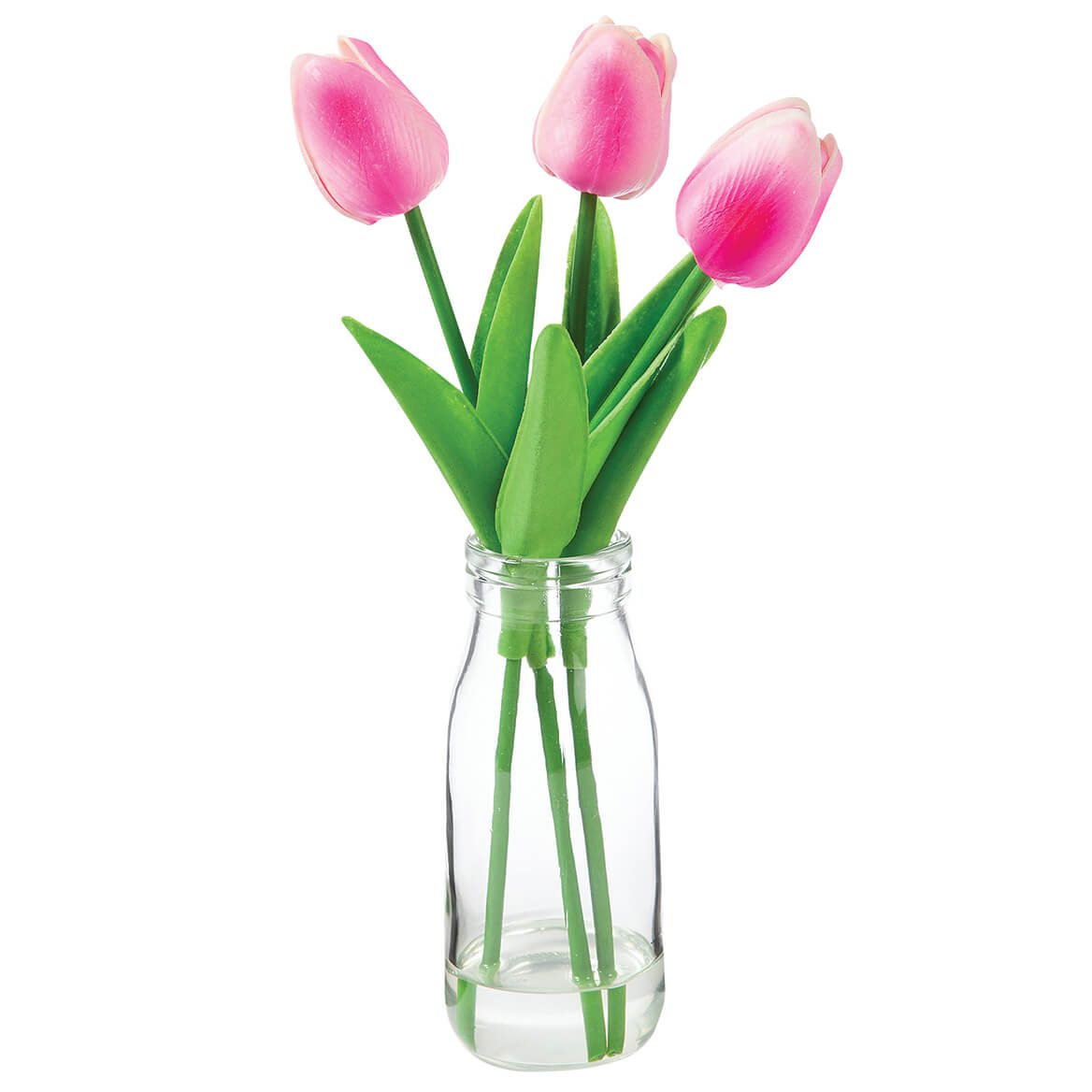 Tulips In Glass Vase by OakRidge™ + '-' + 376808