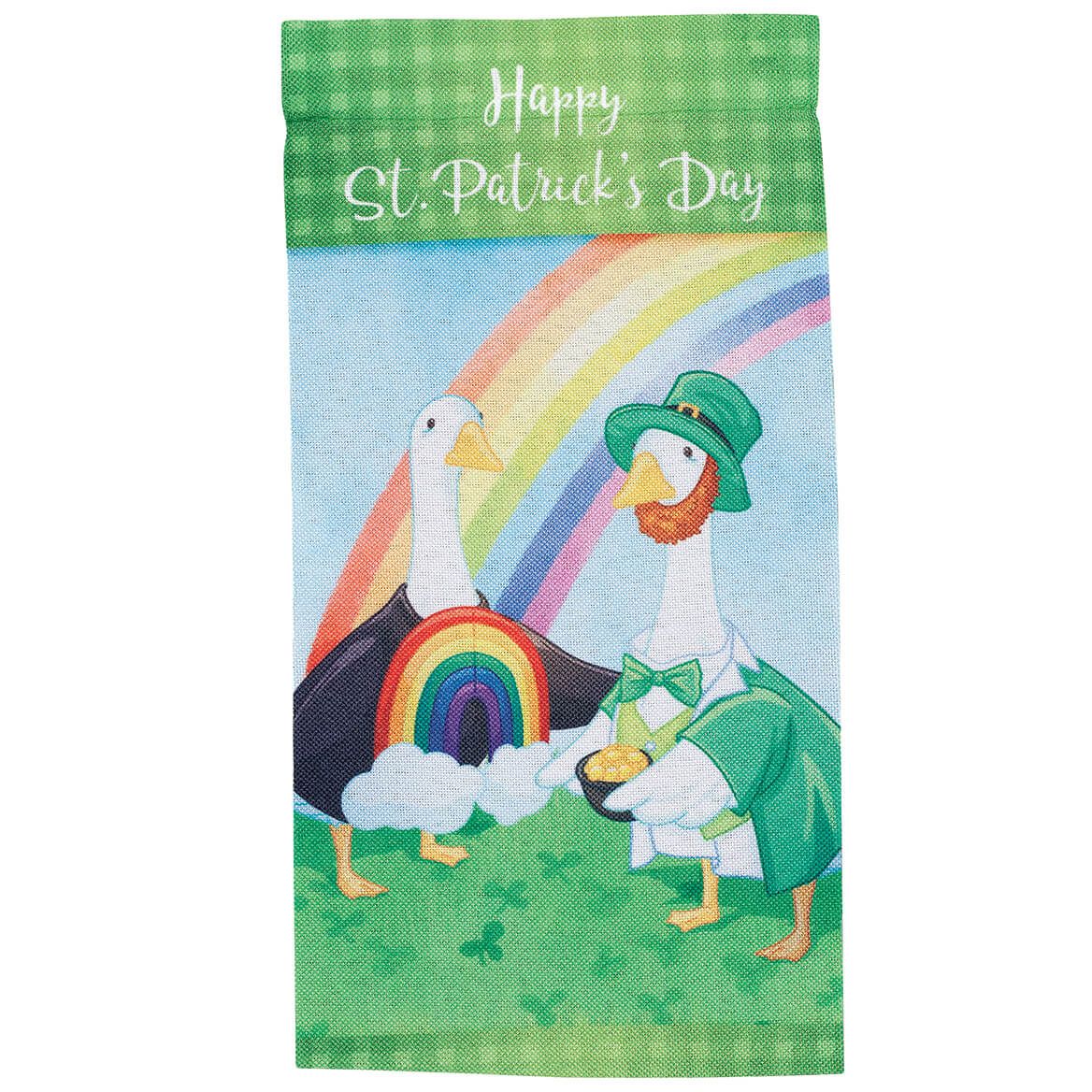 Mini St. Patrick's Day Goose Garden Flag + '-' + 376809