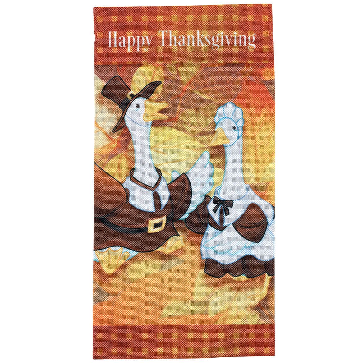 Mini Thanksgiving Goose Garden Flag + '-' + 376811