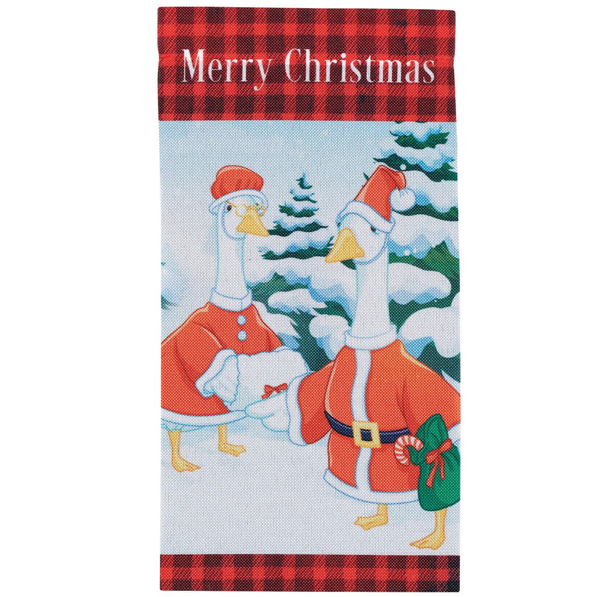 Mini Christmas Goose Garden Flag + '-' + 376816