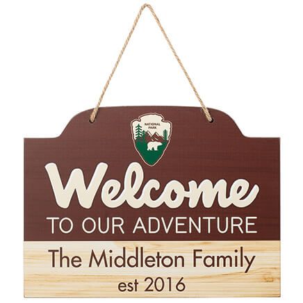 Personalized Our Adventure Hanging Sign-376886