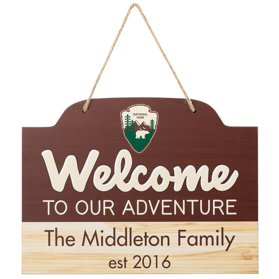 Personalized Our Adventure Hanging Sign + '-' + 376886