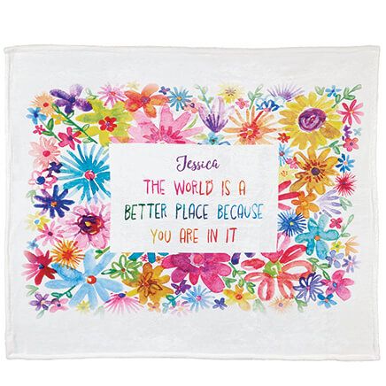 Personalized World Better Place Throw-376914