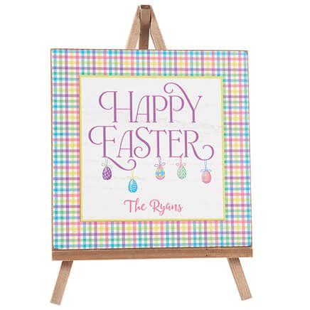 Personalized Happy Easter Ornament Plaque-376934