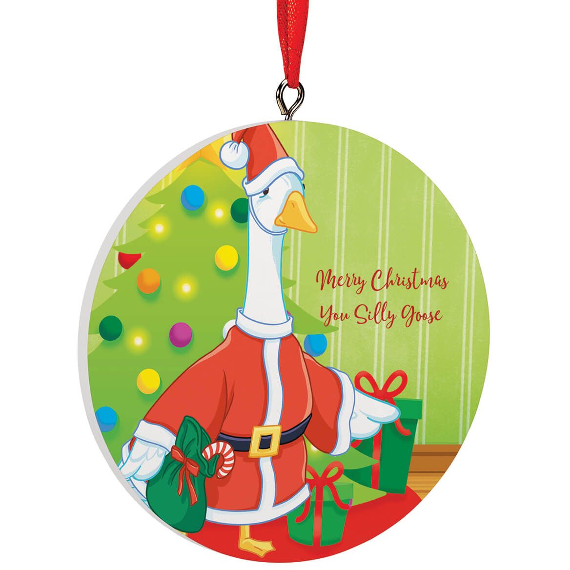 Personalized Christmas Goose Ornament + '-' + 376966