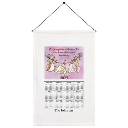 Personalized Tea for Three Calendar Towel-376985