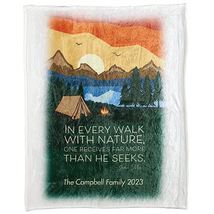 Personalized Walk with Nature Throw-377006