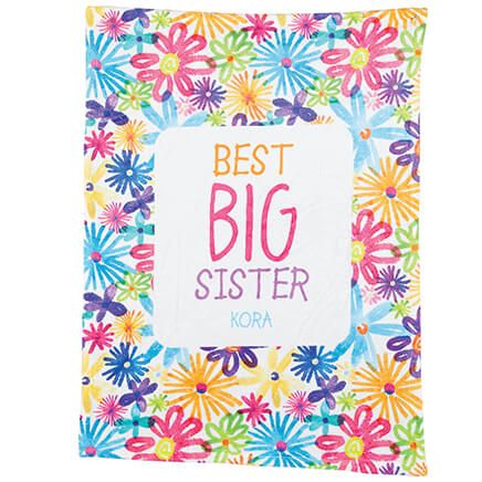 Personalized Best Big Sister Blanket-377028