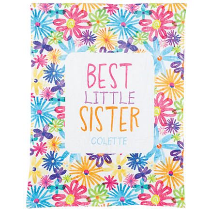 Personalized Best Little Sister Blanket-377029