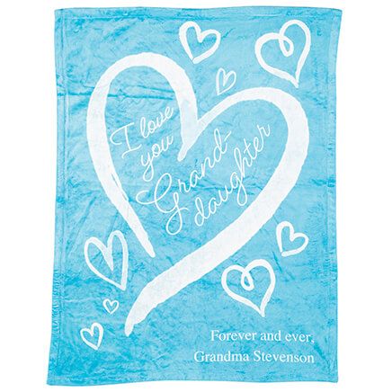Personalized I Love You Granddaughter Blanket-377034