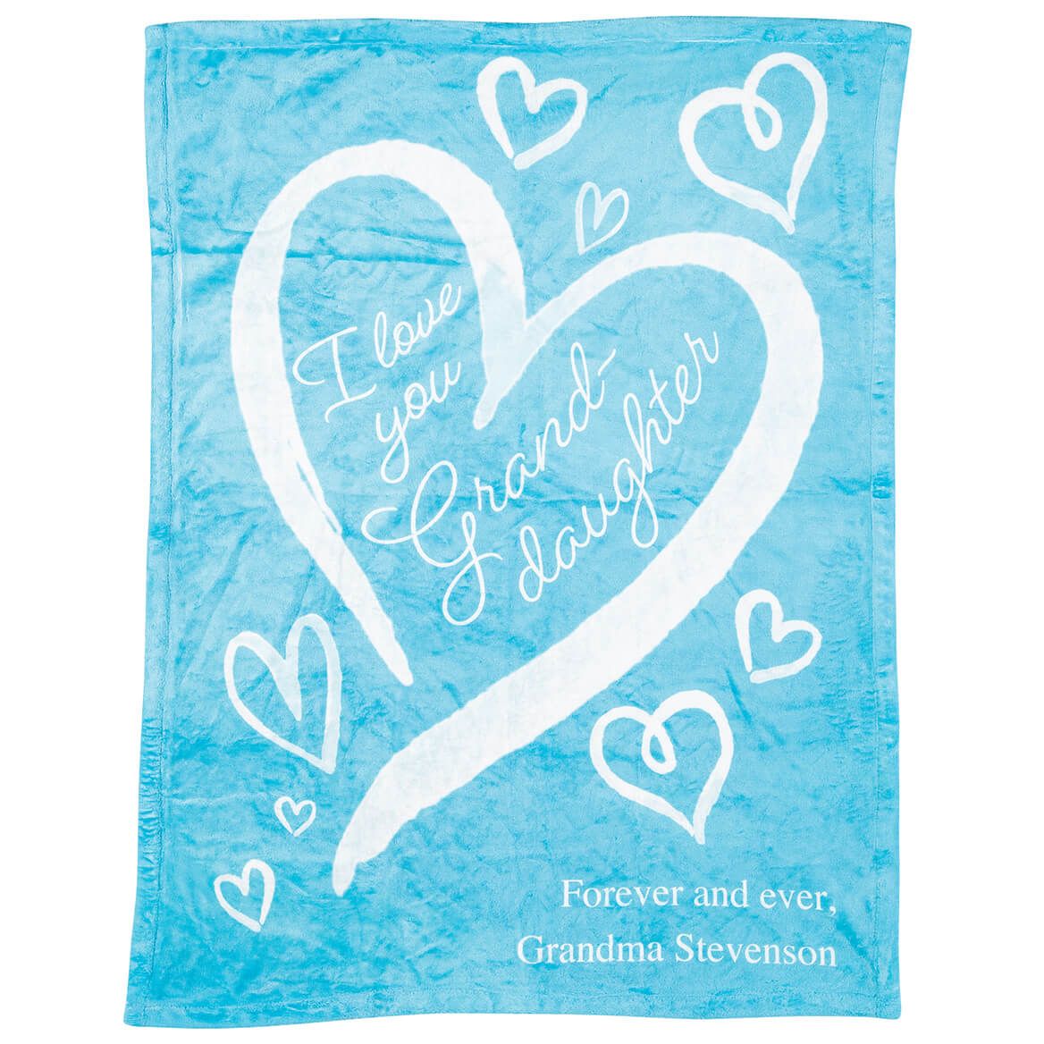 Personalized I Love You Granddaughter Blanket + '-' + 377034