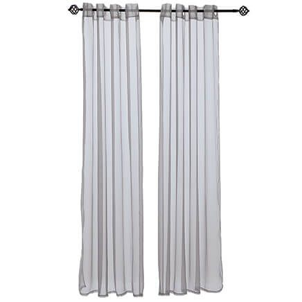 Solid Sheer Grommet Curtain Panels by OakRidge™, 1 Pair-377092
