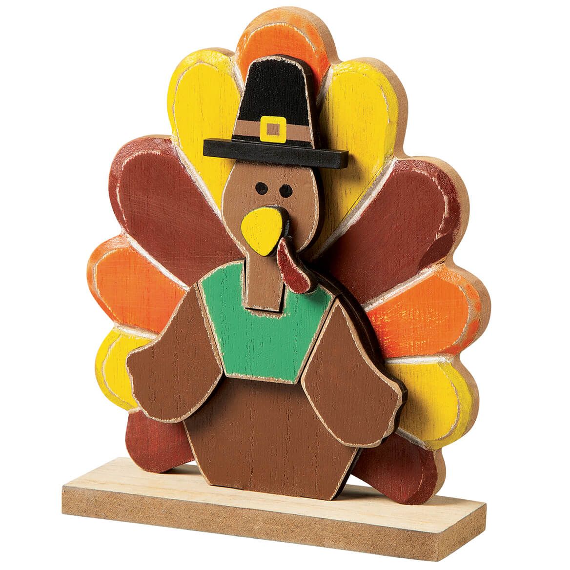 Wood Turkey Tabletop Decor by Holiday Peak™ + '-' + 377429