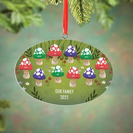 Personalized Family Mushroom Ornament-377435