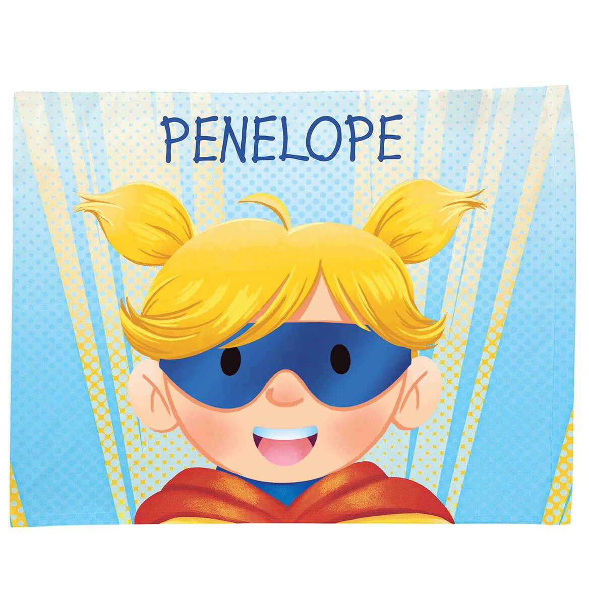 Personalized Superhero Girl Pillowcase + '-' + 377440