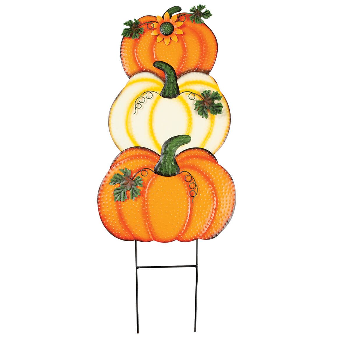 Stacked Pumpkins Metal Stake by Fox River™ Creations + '-' + 377469