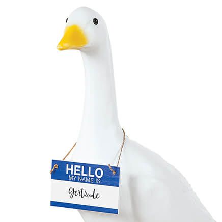 Personalized "Hello My Name Is" Goose Sign-377472