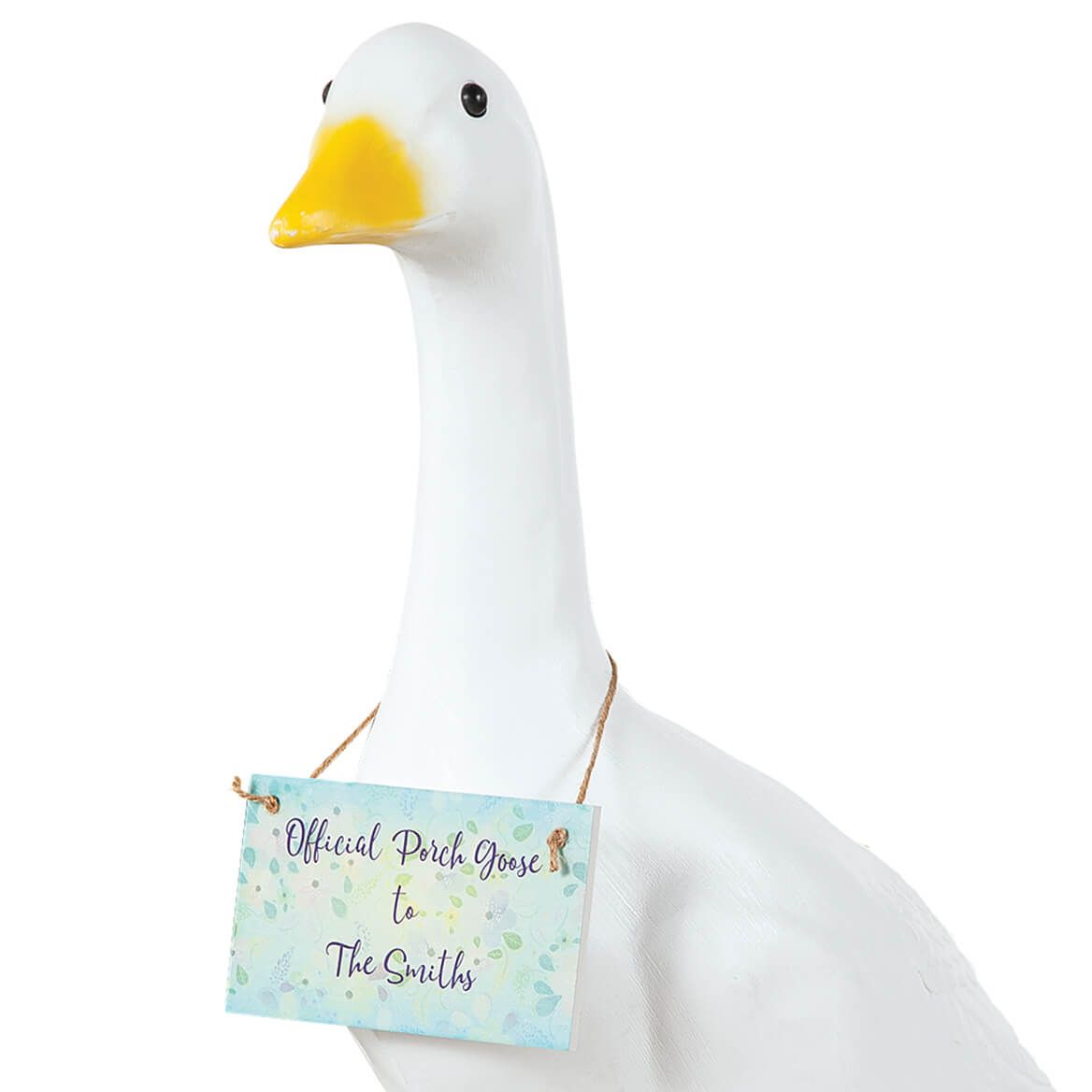 Personalized Spring Flowers Goose Sign