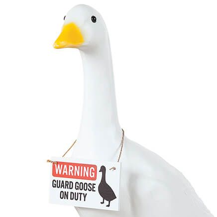 Warning Guard Goose On Duty Sign-377478