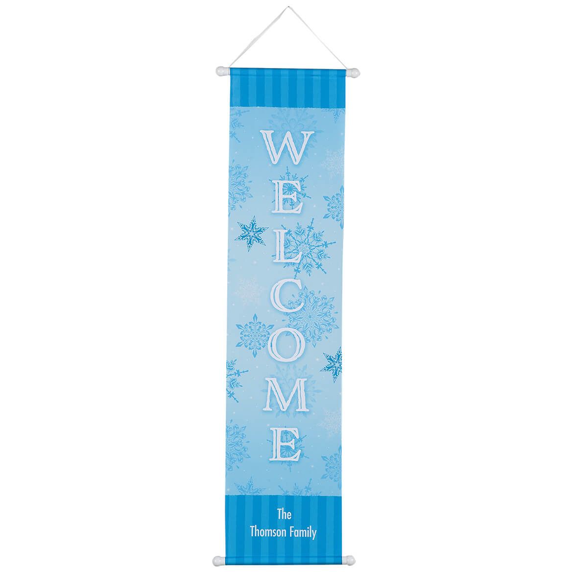 Personalized Snowflakes Door Banner + '-' + 377499