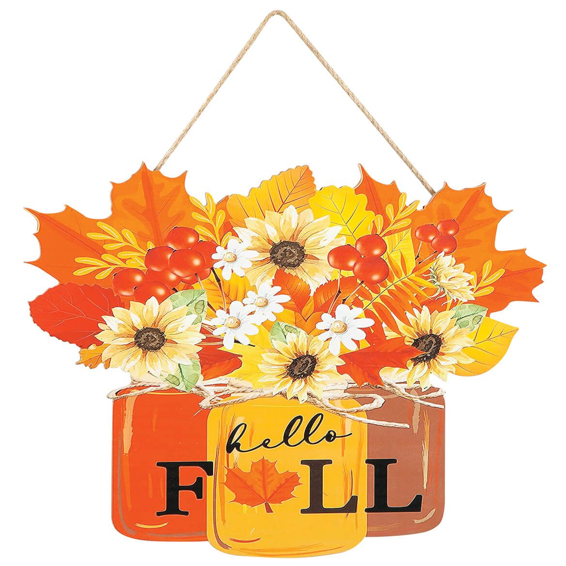 Hello Fall Hanging Sign by Holiday Peak™ + '-' + 377528