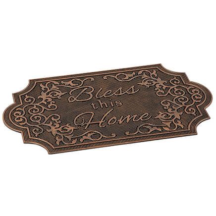 Bless This Home Gold Finish Doormat-377616