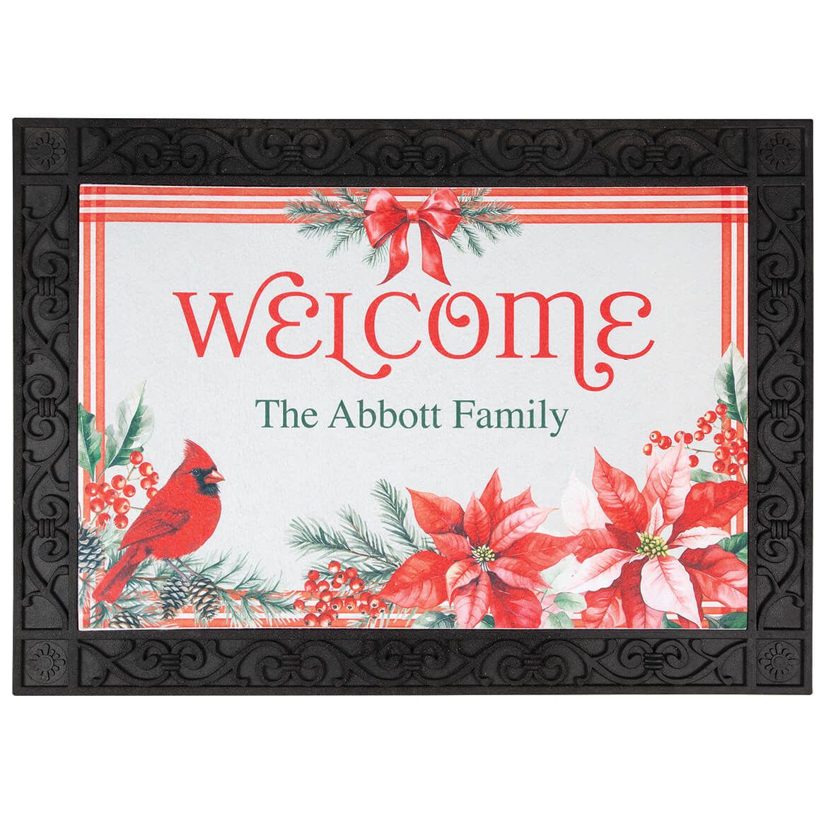 Personalized Cardinal Welcome Doormat + '-' + 377638