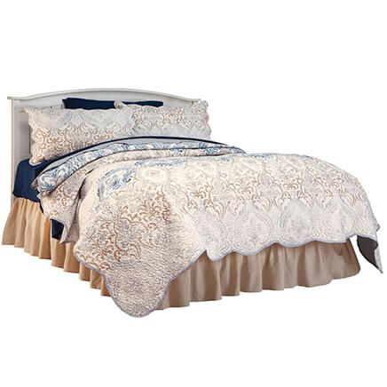 3-Pc. Reversible Fleur-de-Lis Pinsonic Bedspread Set by OakRidge™-377648