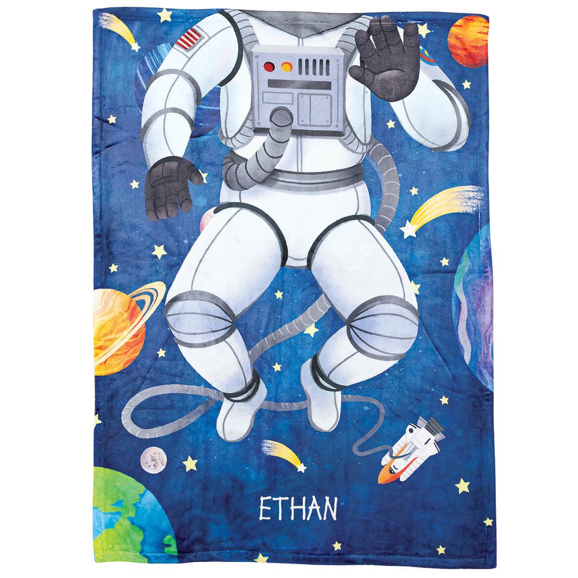 Personalized Children's Astronaut Blanket + '-' + 377686