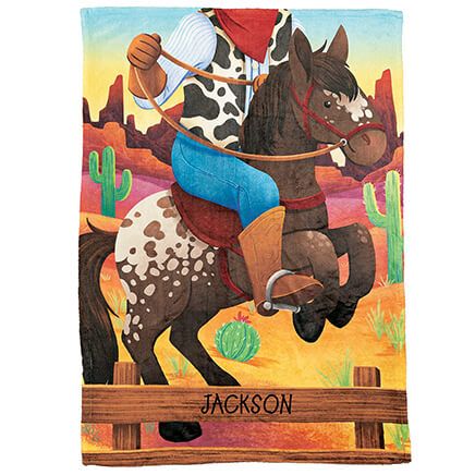 Personalized Children's Cowhand Blanket-377689